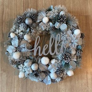 NEW Handmade Winter Wreath (French craftswoman)